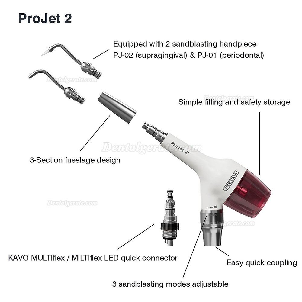 Voldent ProJet pulverstrahlger&auml;t zahnarzt (supragingival + supragingivales handst&uuml;ck)